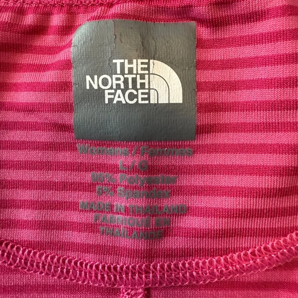 The North‎ Face Women’s striped outdoor hiking camping wicking top Size L - Picture 7 of 8